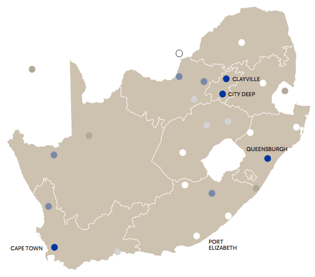 Clover's distribution centres in South Africa
